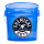 Chemical Guys 4,5-Gallonen Wascheimer transparent Blau mit Logo