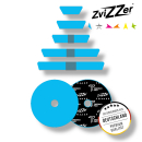 ZviZZer Thermo Trapez Polierpad Ultra Hard Blau